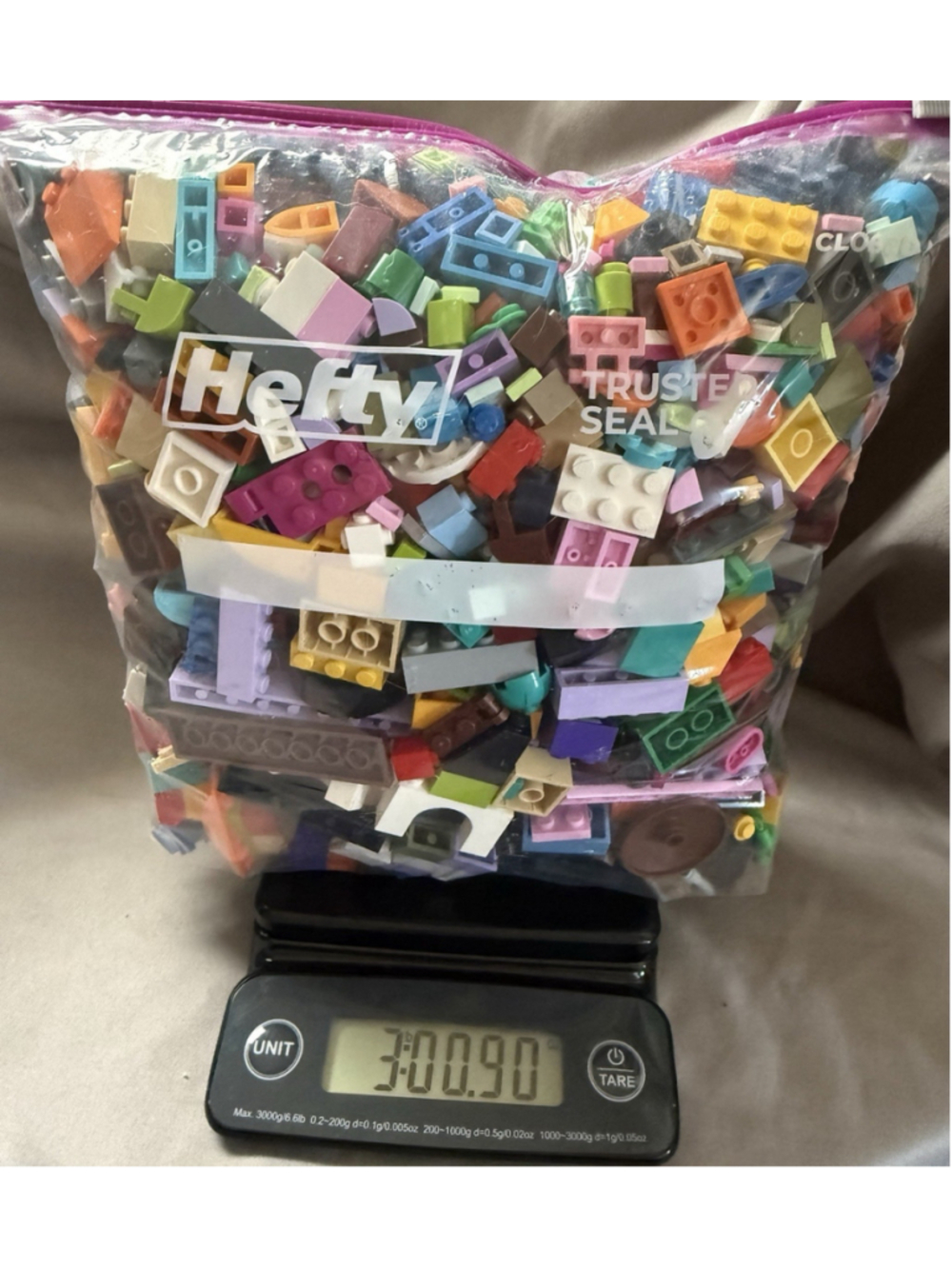 LEGO 3LBs 1 Oz.) BULK SMALL MIX- Random Selection Plates Blocks Multi Color